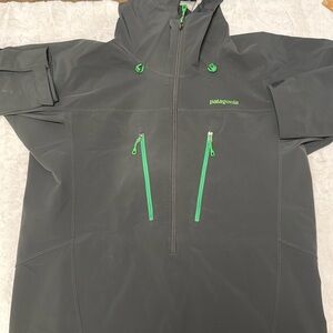 PATAGONIA Piton Pullover Dill Polartec Used Anorac Mens Gray Jacket Size M
